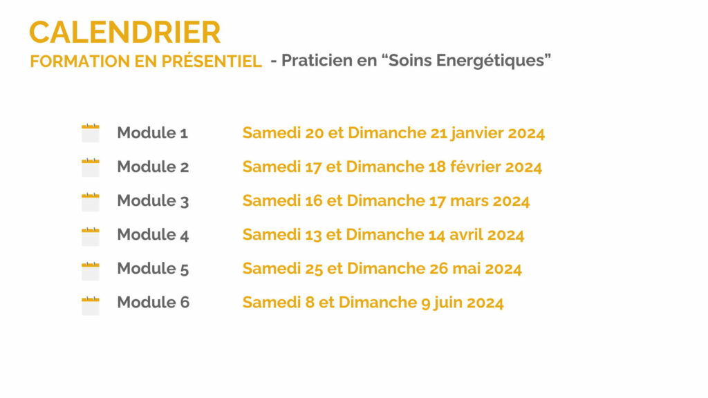 Formation Praticien En Soins énergétiques - En Présentiel